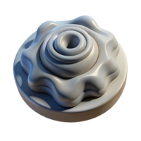 serene creative D Printed Prototype Top Angle Isolated on Transparent Background professional png