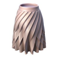dramatic abstract D Printed Skirt Asymmetrical Hem Isolated original png