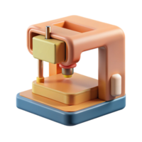 wonderful abstract D Printer Creating Object Cutout authentic png