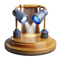 extraordinary creative Spotlights on Empty Stage Cutout authentic png