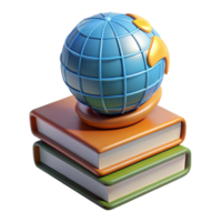 magnificent abstract Stack of Books with Bookmark Isolated high quality png