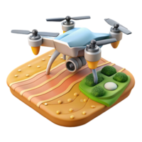 dramatic modern Drone Capturing Aerial s of Farmland Isolated Cutout high quality png