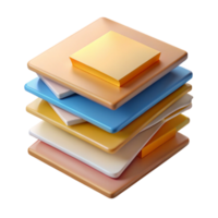 magnificent abstract Stack of Paper with Paperclip Cutout authentic png