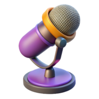 extraordinary rustic Stage Microphone with Stand Cutout premium png