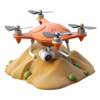 extraordinary rustic Drone in Flight Over Green Fields Cutout png