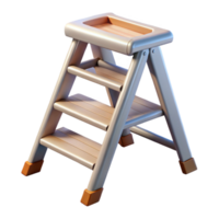 magnificent vintage Step Ladder Folded Transparent Background authentic png