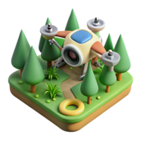 wonderful modern Drone Mapping Forest Isolated Cutout png