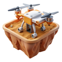 magnificent minimalist Drone Mapping for Mining Operations Isolated high resolution png