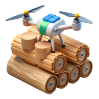 serene rustic Drone Mapping for Timber Harvesting Transparent high resolution png