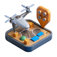 elegant minimalist Drone Mapping Software Displaying 3d Model png