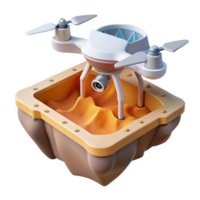 wonderful minimalist Drone Surveying Open Pit Mine Transparent authentic png