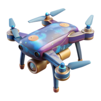 serene artistic Drone with Advanced Software Transparent Background detailed png