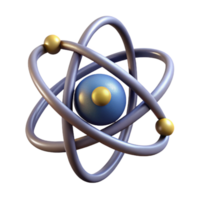 vibrant vintage Stylized Atom Model Static View Isolated Element professional png