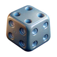 wonderful minimalist Stylized Dice Set Isometric Perspective Isolated high resolution png