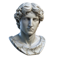 extraordinary abstract Stylized Greek Statue Marble Texture Isolated Element png