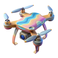 extraordinary modern Drone with Attached Multispectral Camera Isolated premium png