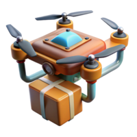 vibrant abstract Drone with Attached Sensor Cutout high quality png