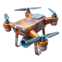 stunning abstract Drone with Attached Thermal Imaging Camera Cutout professional png