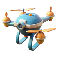 serene contemporary Drone with Automated Flight Path Isolated png