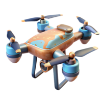 impressive minimalist Drone with Autonomous Navigation Transparent Background original png