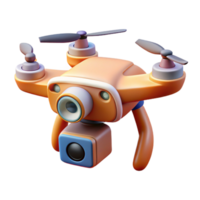 impressive minimalist Drone with Camera Focusing on Subject Isolated original png