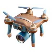 extraordinary abstract Drone with Camera Capturing Panoramic View Isolated png