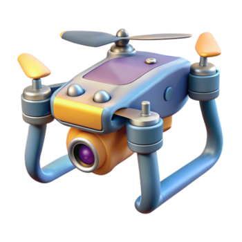 deslumbrante clássico zangão com Câmera gravação cenas isolado autêntico png