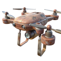 wonderful creative Drone with Extended Landing Gear Isolated genuine png