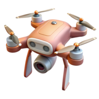 vibrant minimalist Drone with First Person View Camera Transparent Background png