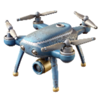 impressive modern Drone with High Resolution Camera Isolated authentic png