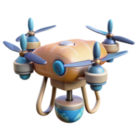 impressive abstract Drone with Long Range Communication Transparent Background genuine png