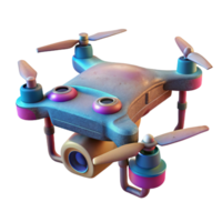 magnificent artistic Drone with Multispectral Camera Bottom View Transparent Background high quality png