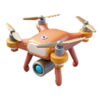 vibrant modern Drone with Precise Gps Navigation System Transparent Background genuine png