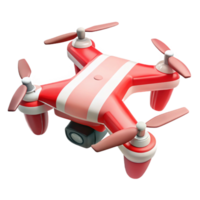 stunning contemporary Drone with Red and White Color Scheme Cutout high resolution png