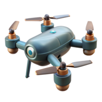 wonderful modern Drone with Rotating Propellers Transparent Background authentic png