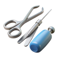 vibrant rustic Surgical Instruments Scalpel and Forceps Transparent Background Cutout high resolution png