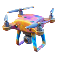 beautiful abstract Drone with Thermal Camera Isolated png