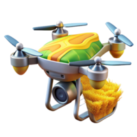 serene traditional Drone with Thermal Camera Isolated high resolution png