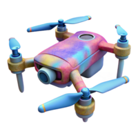 impressive creative Drone with Thermal Camera Isolated authentic png