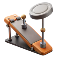 magnificent modern Drum Pedal Footplate and Beater Isolated Element Transparent Background authentic png