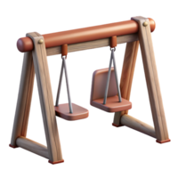 serene abstract Swing Set with Two Swings Cutout high resolution png