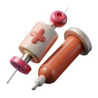 beautiful modern Syringe and Needle Medical Supplies Isolated high resolution png