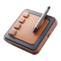 wonderful modern Tablet Computer with Stylus Side View Isolated Cutout high resolution png