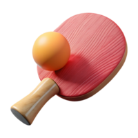 wonderful artistic Table Tennis Paddle and Ball Transparent Cutout high quality png