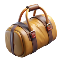 stunning vintage Duffle Bag Packed and Ready to Go Transparent Background authentic png