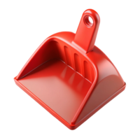 serene vintage Dustpan Plastic Red Isolated on Transparent Background high quality png