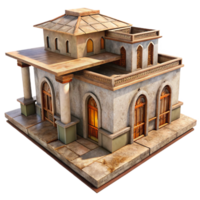 dramatic classic D Virtual Architecture Model Transparent Background authentic png