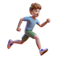 vibrant modern Dynamic Runner Side View Transparent Background professional png
