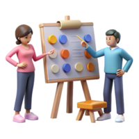 wonderful rustic Team Brainstorming at Whiteboard Cutout exclusive png
