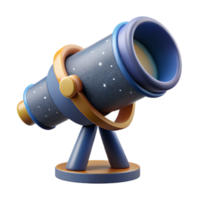vibrant abstract Telescope Aimed at Stars Night Sky Cutout Element high resolution png